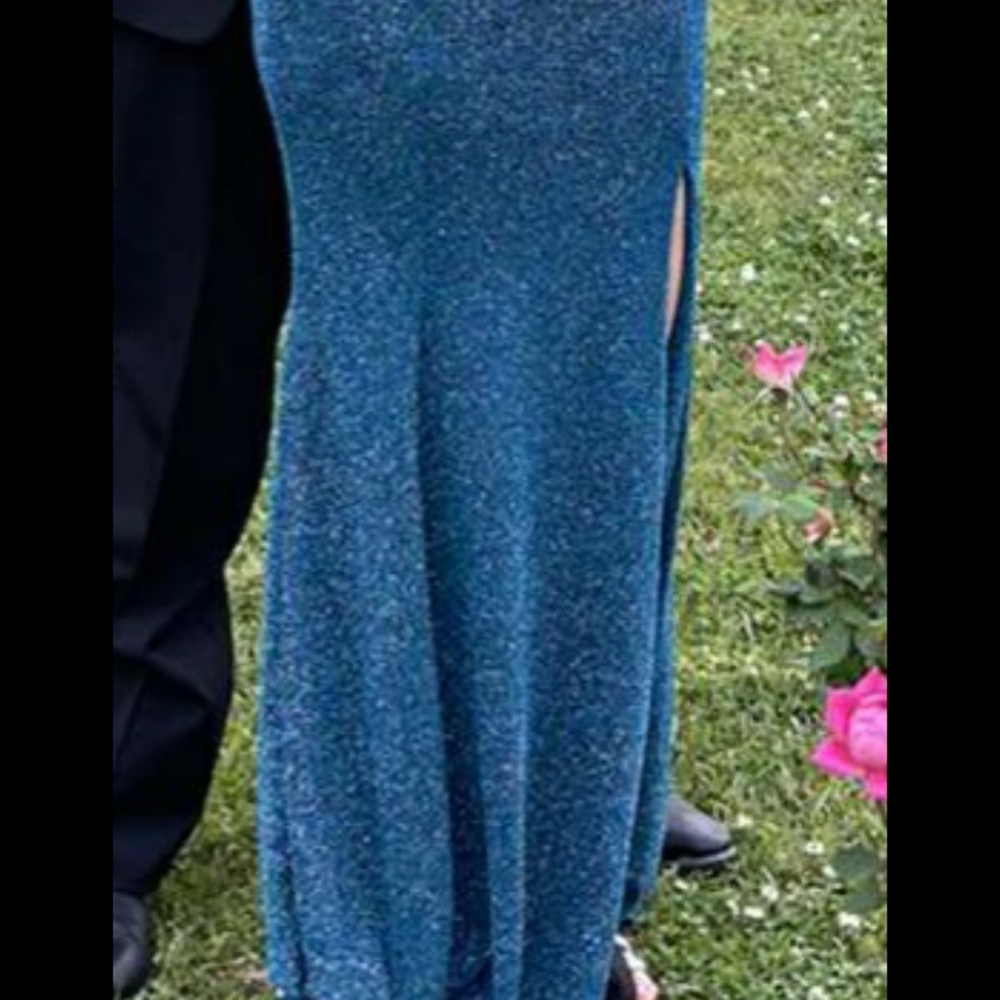 Sparkly Blue Prom Dress